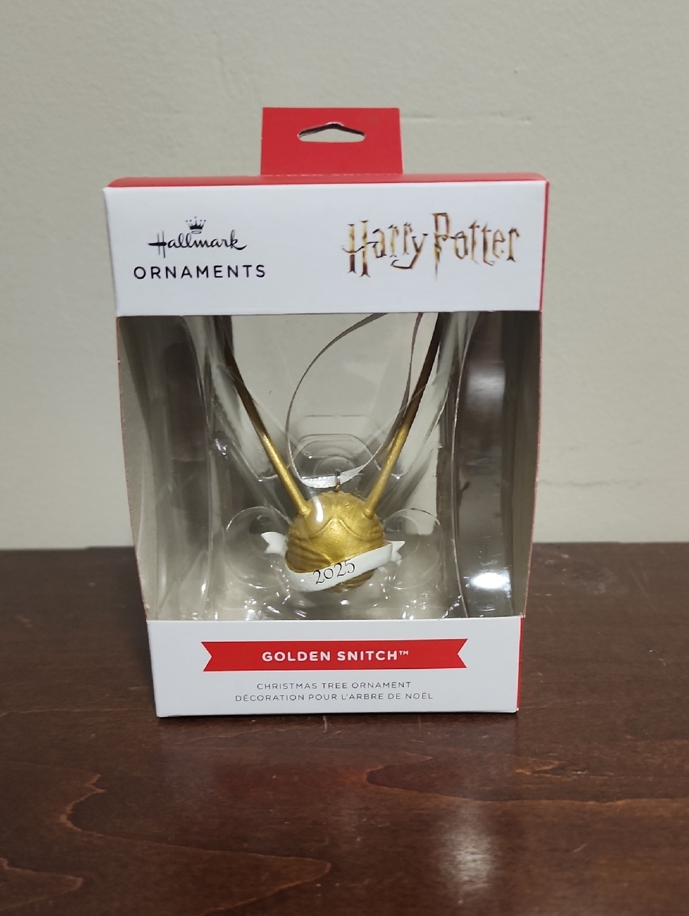 Hallmark Harry Potter Golden Snitch Ornament - Gold and White